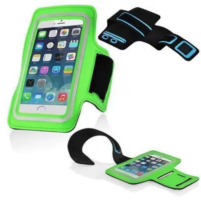 Cadorabo Neopren Mobile Phone Sports Gym Jogging Warg Band Band Zgornji rok, združljiv s 3,7 - 4,5 ZOLL telefoni s ključnim žepom in priključkom za sl