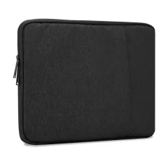 Zaščitna vrečka za prenosni računalnik / tablični računalnik 14 palcev v črni barvi - računalniška vrečka prenosnika iz tkanine z žametno podlogo in predelkom z zadrgo proti praskanju