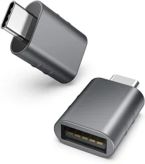 Cadorabo USB adapter v sivi barvi - USB do USB C Adapter Converter