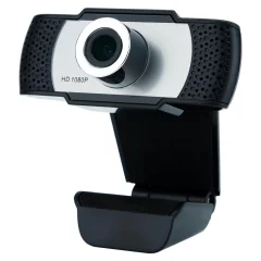 Spletna kamera Cadorabo 1080p v črni barvi - z mikrofona USB 2.0 spletna kamera z vrtečim se posnetek za video klice, spletne konference, prenos v živo, igranje - igranje namizja za prenosni