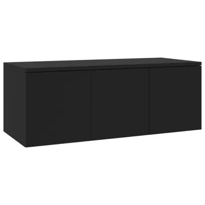 vidaXL TV omarica črna 80x34x30 cm iverna plošča