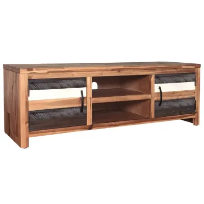 vidaXL TV omarica iz trdnega akacijevega lesa 120x35x40 cm