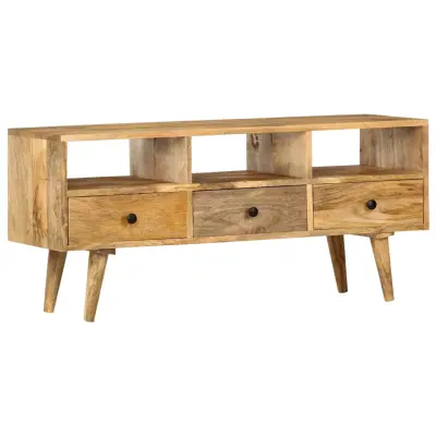 vidaXL TV omarica 110x36x50 cm trden mangov les