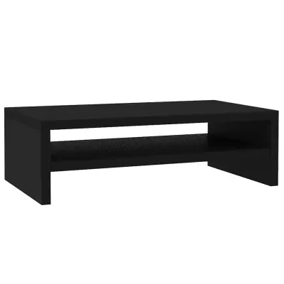 vidaXL Stojalo za ekran črno 42x24x13 cm iverna plošča