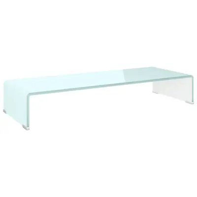 vidaXL Stojalo za TV / ekran stekleno zeleno 80x30x13 cm