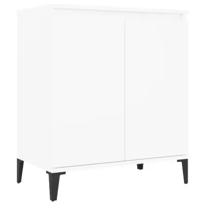 vidaXL Komoda bela 60x35x70 cm iverna plošča