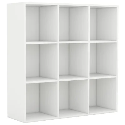 vidaXL Knjižna omara bela 98x29x97,5 cm inženirski les