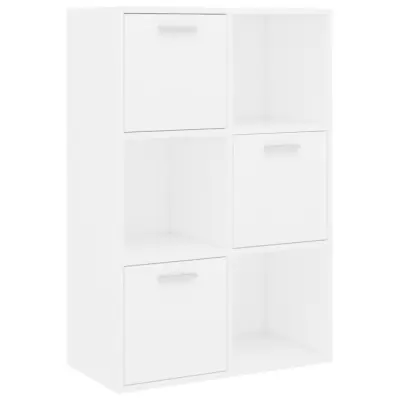 vidaXL Omara za shranjevanje bela 60x29,5x90 cm iverna plošča