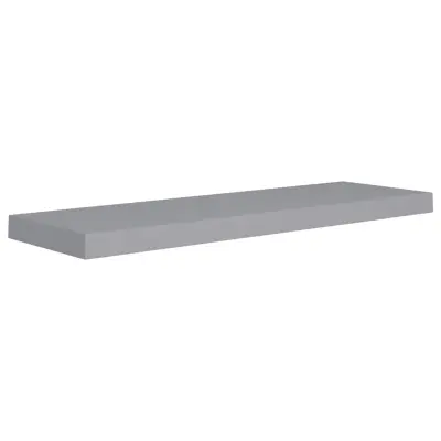 vidaXL Stenska polica siva 80x23,5x3,8 cm MDF