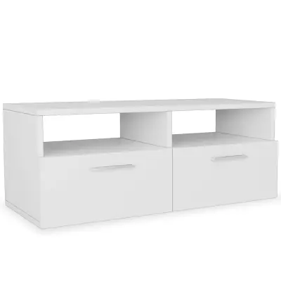vidaXL TV omarica inženirski les 95x35x36 cm bela