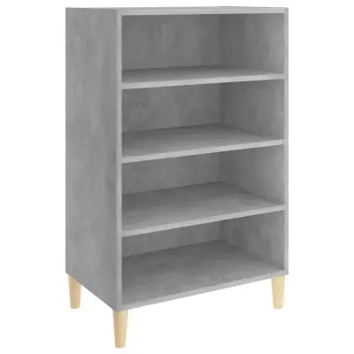 vidaXL Komoda betonsko siva 57x35x90 cm iverna plošča