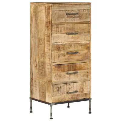 vidaXL Predalnik 45x35x106 cm trden mangov les