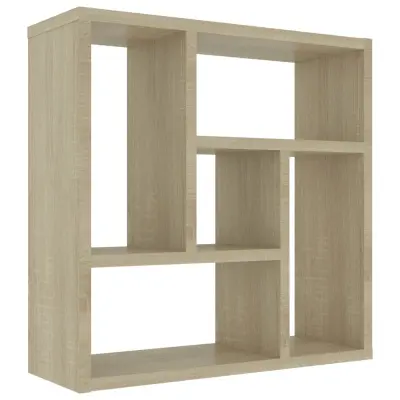 vidaXL Stenska polica sonoma hrast 45,1x16x45,1 cm inženirski les