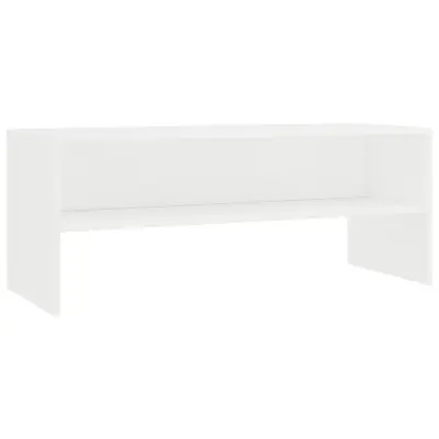 vidaXL TV omarica bela 100x40x40 cm iverna plošča