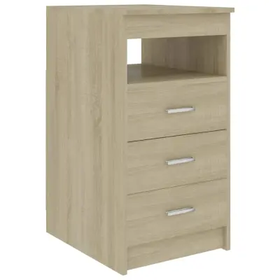 vidaXL Omarica s predali sonoma hrast 40x50x76 cm konstruiran les