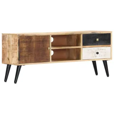 vidaXL TV omarica 115x30x47 cm trden mangov les