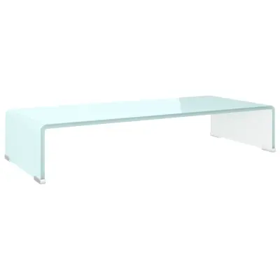 vidaXL Stojalo za TV / ekran stekleno zeleno 70x30x13 cm