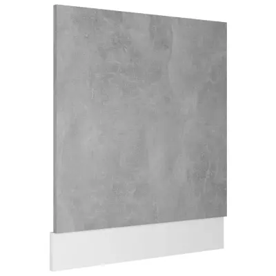 vidaXL Plošča za pomivalni stroj “Lyon” betonsko siva 59,5x3x67 cm