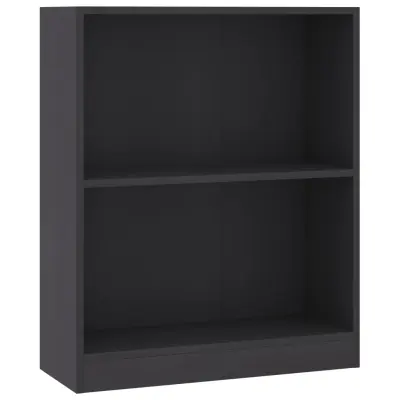 vidaXL Knjižna omara siva 60x24x76 cm konstruiran les