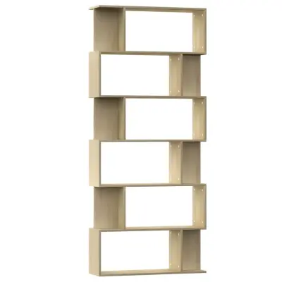 vidaXL Knjižna omara/paravan sonoma hrast 80x24x192 cm iverna plošča