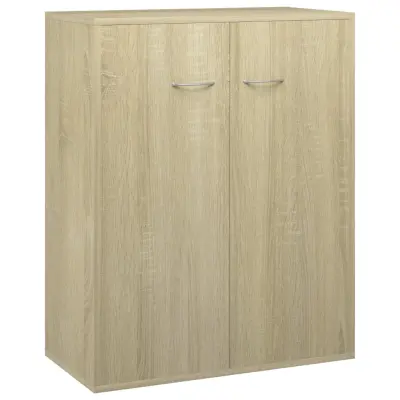 vidaXL Komoda sonoma hrast 60x30x75 cm iverna plošča