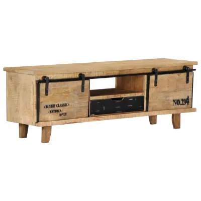 vidaXL TV omarica 120x30x40 cm trden mangov les