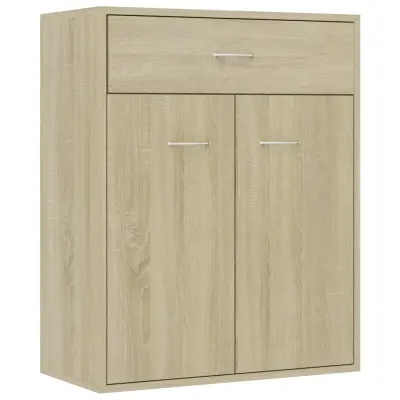 vidaXL Komoda sonoma hrast 60x30x75 cm iverna plošča