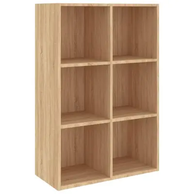 vidaXL Knjižna omara/komoda sonoma hrast 66x30x98 cm iverna plošča