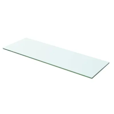 vidaXL Polica Prosojno Steklo 60x15 cm
