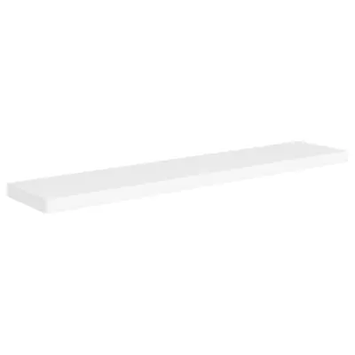 vidaXL Stenska polica bela 120x23,5x3,8 cm MDF