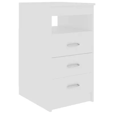 vidaXL Omarica s predali bela 40x50x76 cm konstruiran les