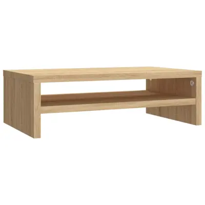 vidaXL Stojalo za ekran sonoma hrast 42x24x13 cm iverna plošča