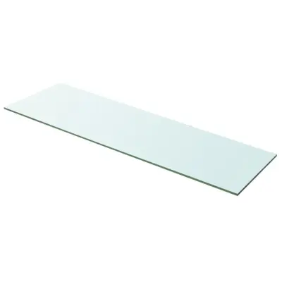 vidaXL Polica Prosojno Steklo 100x30 cm