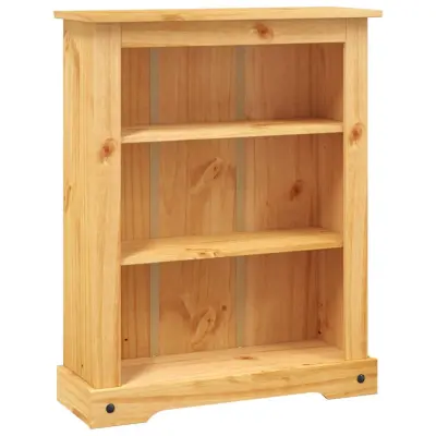 vidaXL Knjižna omara 3-nadstropna borovina Corona Range 80x29x100 cm