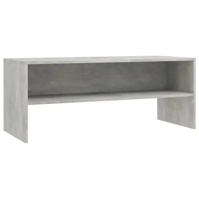 vidaXL TV omarica betonsko siva 100x40x40 cm iverna plošča