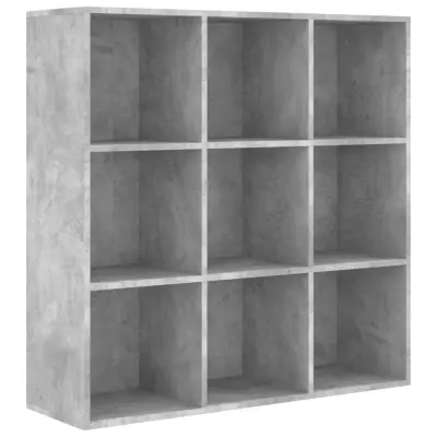 vidaXL Knjižna omara betonsko siva 98x29x97,5 cm inženirski les