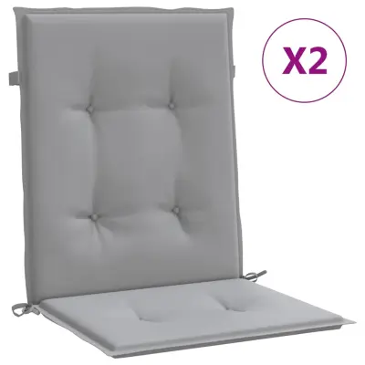 vidaXL Blazine za vrtne stole 2 kosa siva oxford tkanina