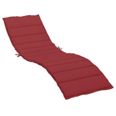 vidaXL Blazina za ležalnik vinsko rdeča 200x70x3 cm oxford tkanina