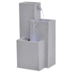 vidaXL Notranja fontana z LED osvetlitvijo poliresin