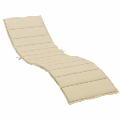 vidaXL Blazina za ležalnik bež 200x70x3 cm oxford tkanina