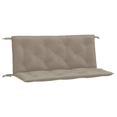 vidaXL Blazina za vrtno klop taupe 120x(50+50)x7 cm oxford tkanina