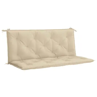 vidaXL Blazina za vrtno klop bež 120x(50+50)x7 cm oxford tkanina