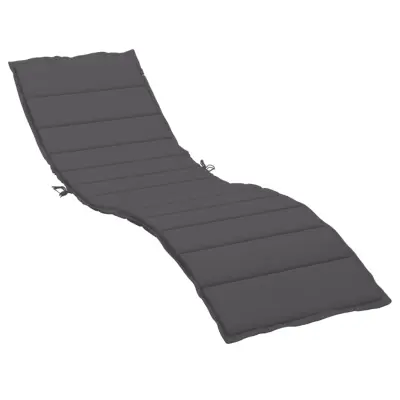 vidaXL Blazina za ležalnik antracit 200x60x3 cm oxford tkanina