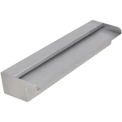 vidaXL Pravokotna fontana za bazen slap nerjaveče jeklo 45 cm