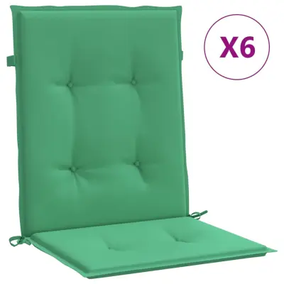 vidaXL Blazine za vrtne stole 6 kosov zelene 100x50x3 cm oxford