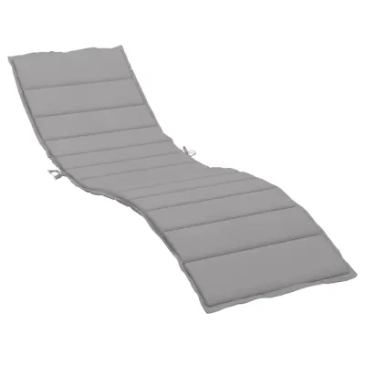 vidaXL Blazina za ležalnik siva 200x70x3 cm oxford tkanina