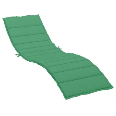vidaXL Blazina za ležalnik zelena 200x60x3 cm oxford tkanina