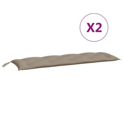 vidaXL Blazina za vrtno klop taupe 150x(50+50)x7 cm oxford tkanina