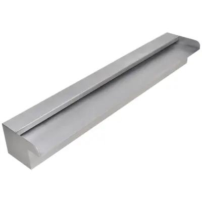 vidaXL Pravokotna fontana za bazen slap nerjaveče jeklo 60 cm