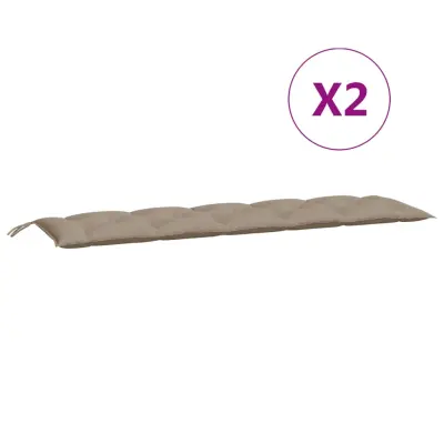 vidaXL Blazina za vrtno klop taupe 180x(50+50)x7 cm oxford tkanina